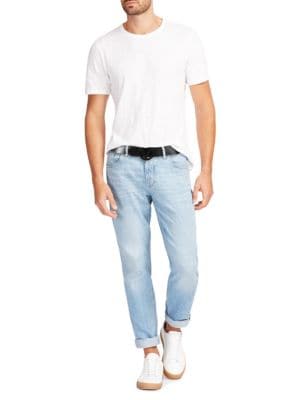 Valentino by Mario Valentino
Tonal Logo Leather Belt