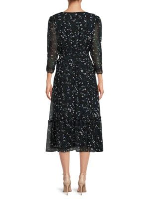 Karl Lagerfeld Paris
Floral Ruffle Midi Dress