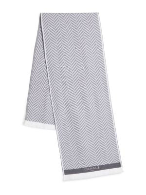 Canali
Herringbone Wool Scarf