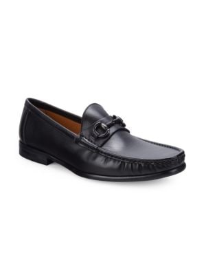Massimo Matteo
Moc Toe Leather Bit Loafers