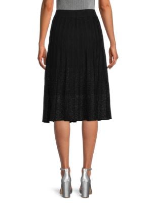 YAL New York
Shimmer Knit Pleated Skirt