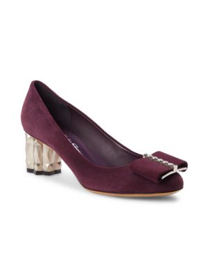 Salvatore Ferragamo
Bow Suede Pumps