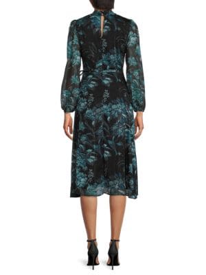 Donna Ricco
Floral Belted Surplice Midi Dress