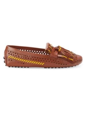 Tod's
Fringe Tassel Leather Driving Loafers