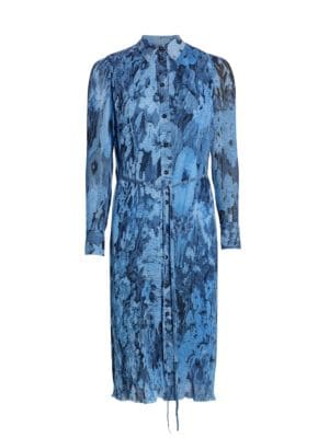 GANNI
Printed RibKnit Midi Dress