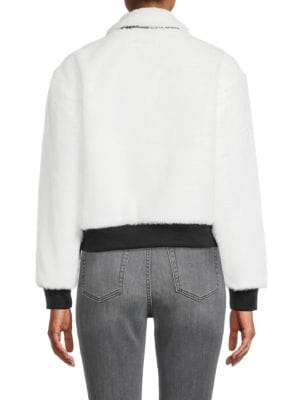 VIGOSS
Faux Fur Bomber Jacket