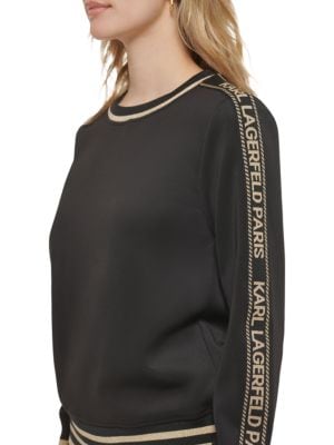Karl Lagerfeld Paris
Tape Crewneck Sweatshirt
