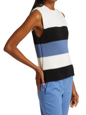 Max Mara
Cadine Striped Rib Cotton Sweater