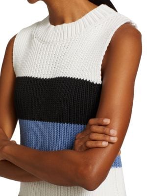 Max Mara
Cadine Striped Rib Cotton Sweater