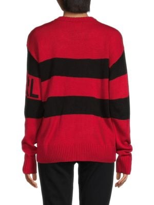 Karl Lagerfeld Paris
Bold Stripe Crewneck Sweater