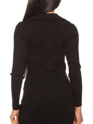 Alexia Admor
Ribbed Long Sleeve Top