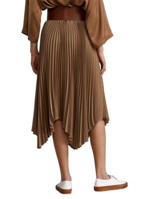 Polo Ralph Lauren
Satin Pleated Midi Skirt