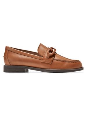 Cole Haan
Stassi Chain Leather Penny Loafers