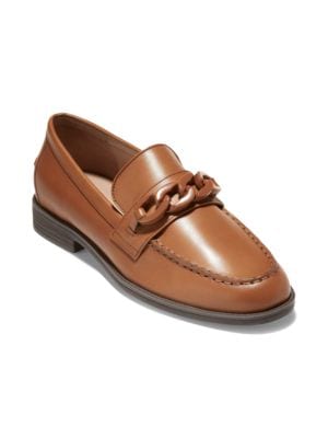 Cole Haan
Stassi Chain Leather Penny Loafers
