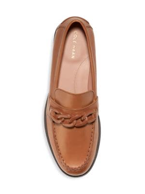 Cole Haan
Stassi Chain Leather Penny Loafers