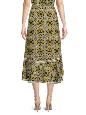 Area Stars
Aurora Print High-Low Skirt
