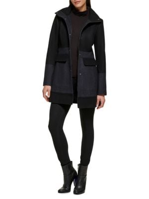 Guess
Hooded Wool Blend Coat