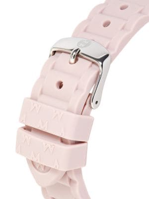 Michele
Jelly Bean 38MM Two Tone Stainless Steel & Silicone Strap Chronograph Watch