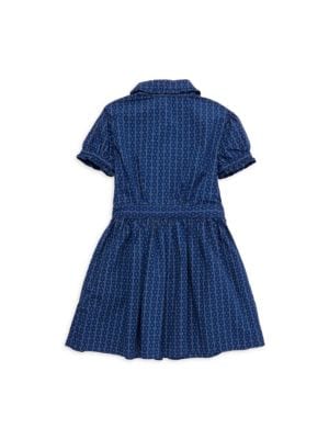Polo Ralph Lauren
Little Girl's Geometric Print Ruffle Shirtdress
