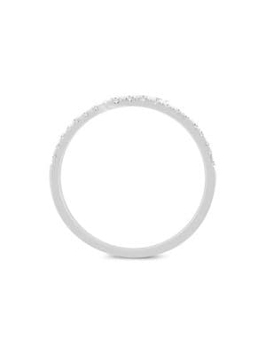 Saks Fifth Avenue
14K White Gold & 0.25 TCW Diamond Open Band Ring