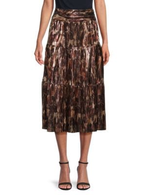 Area Stars
Kelsey Print Accordion Pleated Midi Skirt