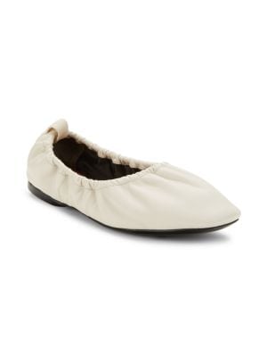 rag & bone
Elly Ruched Leather Ballet Flats