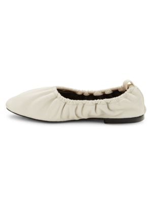 rag & bone
Elly Ruched Leather Ballet Flats