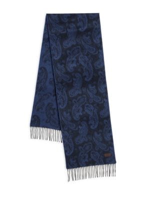 Hickey Freeman
Plaid Cashmere Fringe Scarf
