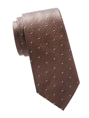 Canali
Antique Floral Print Silk Tie