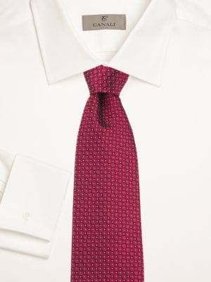 Canali
Dotted Print Silk Tie