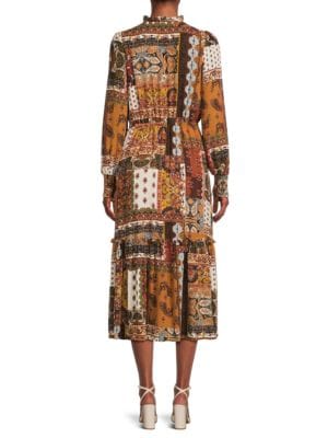 T Tahari
Mix Print Midi Dress
