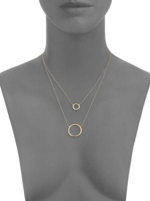 Saks Fifth Avenue
14K Yellow Gold Double Layer Necklace