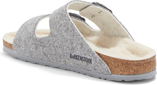 BIRKENSTOCK Arizona Wool Sandal, Main, color, GRAY