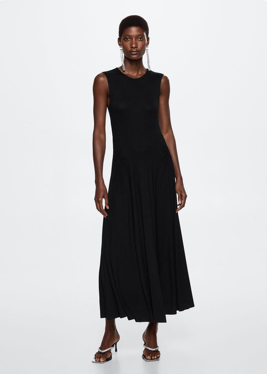 Draped knitted dress - General plane