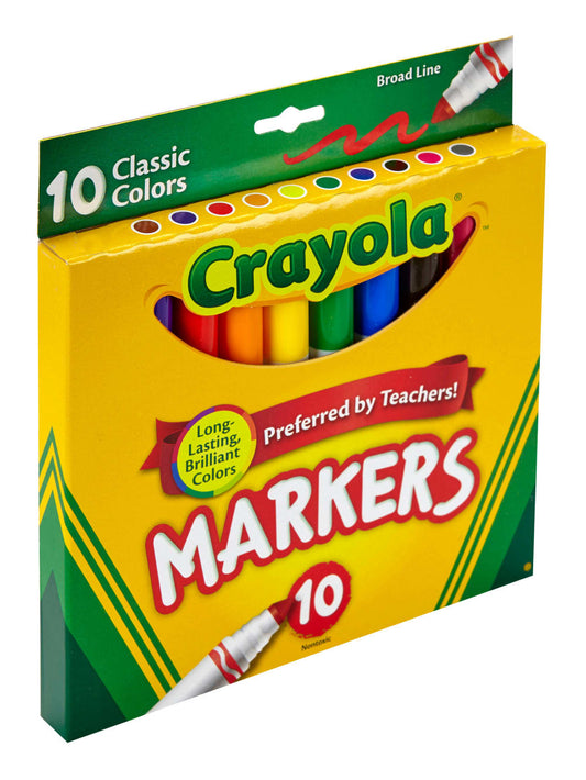 Crayola® Broad Line Markers, Assorted Classic Colors, Box Of 10
Item #
764180