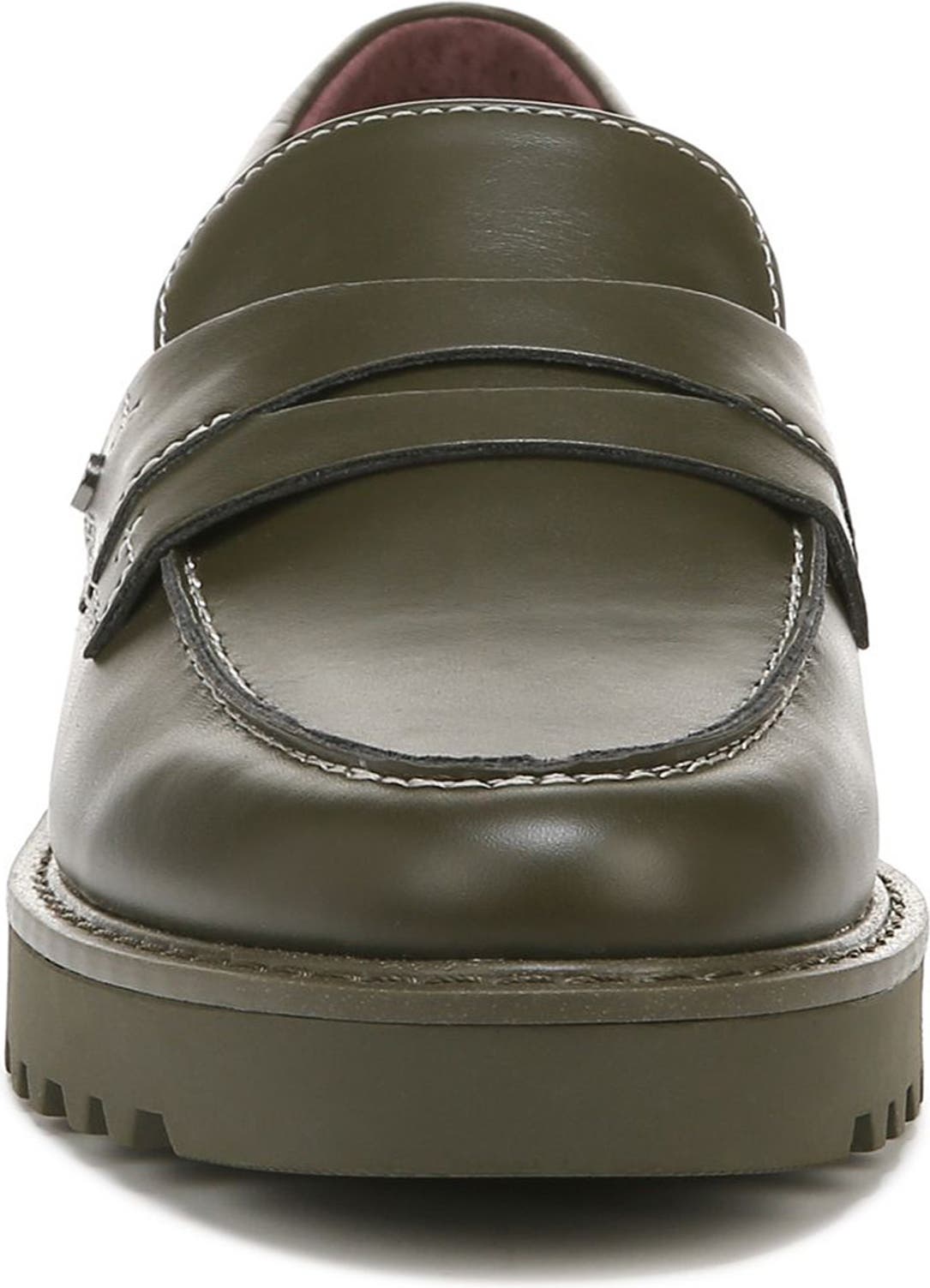 FRANCO SARTO Cassandra Platform Penny Loafer, Main, color, OLIVE