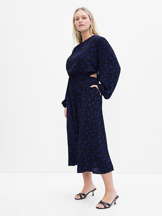 Image number 4 showing, LENZING™ ECOVERO™ Cutout Midi Dress