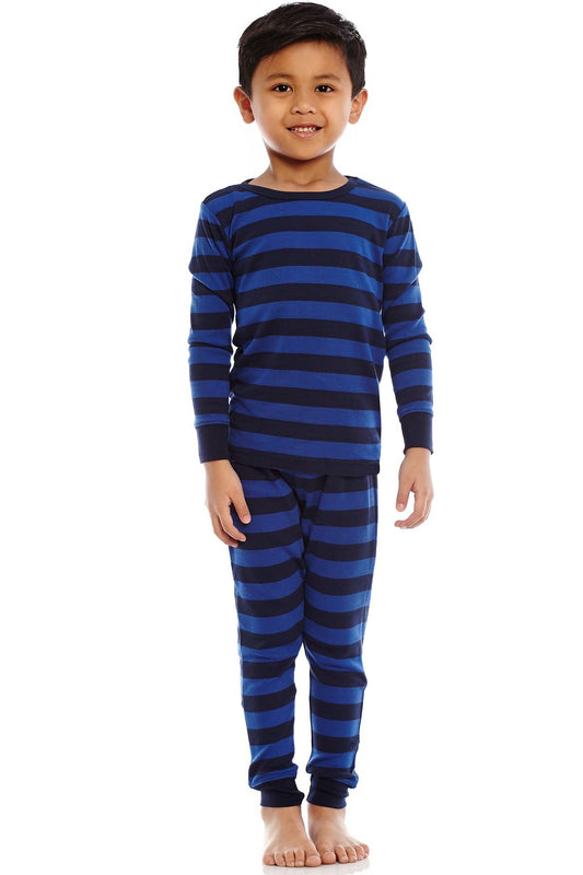 LEVERET,
Striped Pajama Set,
Alternate thumbnail 2, color,
MULTI