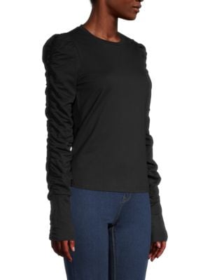 Walter Baker
                                                                         Ruched Long-Sleeve T-Shirt