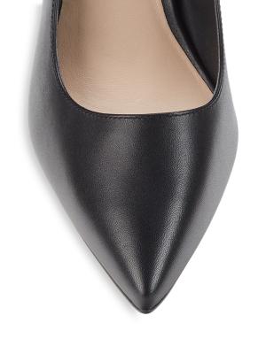 Stuart Weitzman 76MM Leigh Leather Pumps