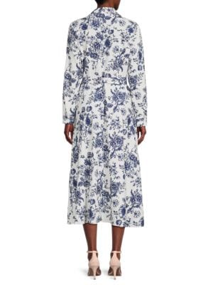 YAL New York Long Sleeve Floral Maxi Dress