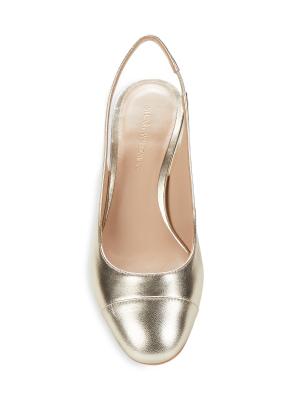 Stuart Weitzman 57MM Milla Block Heel Slingback Pumps