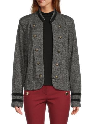 Tommy Hilfiger Marled Knit Military Jacket