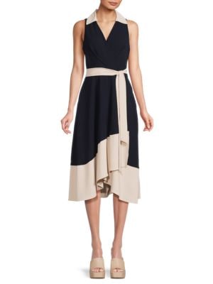 DKNY
 Surplice Midi Dress