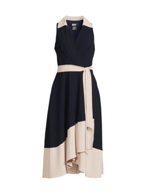 DKNY
 Surplice Midi Dress