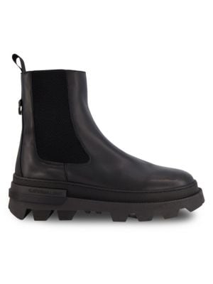 Karl Lagerfeld Paris
                                                                         Log Sole Leather Combat Boots