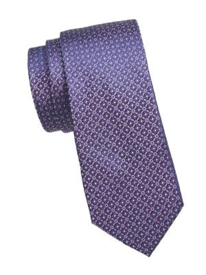 Saks Fifth Avenue Printed Silk Tie