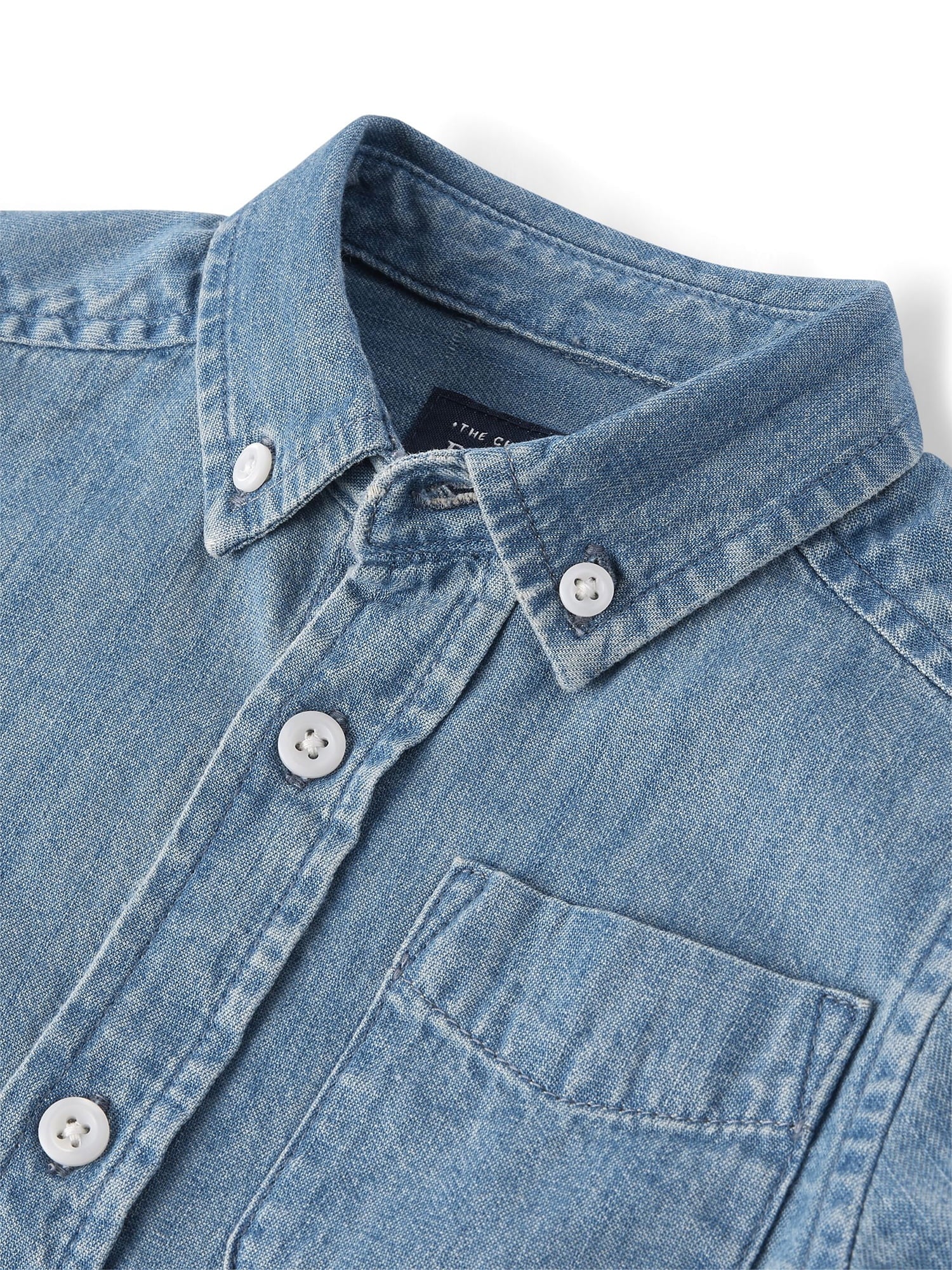 thumbnail image 3 of The Children's Place Baby & Toddler Boys Long Sleeve Button Up Woven, Sizes 6M-5T, 3 of 4