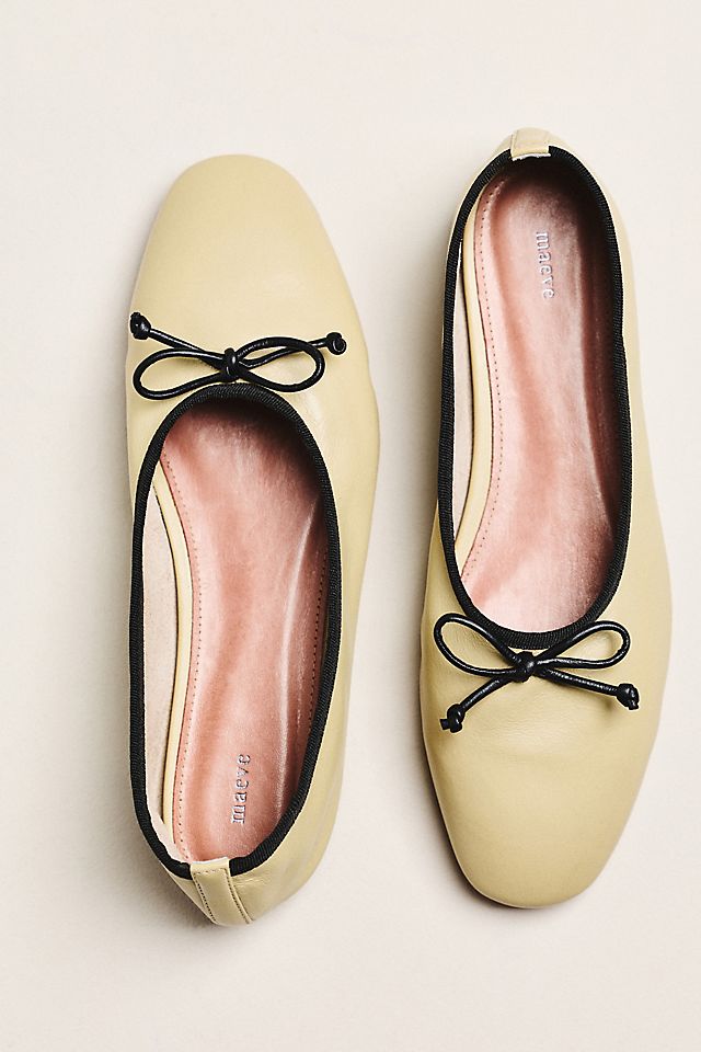 Anthropologie Maeve Bowed Ballet Flats