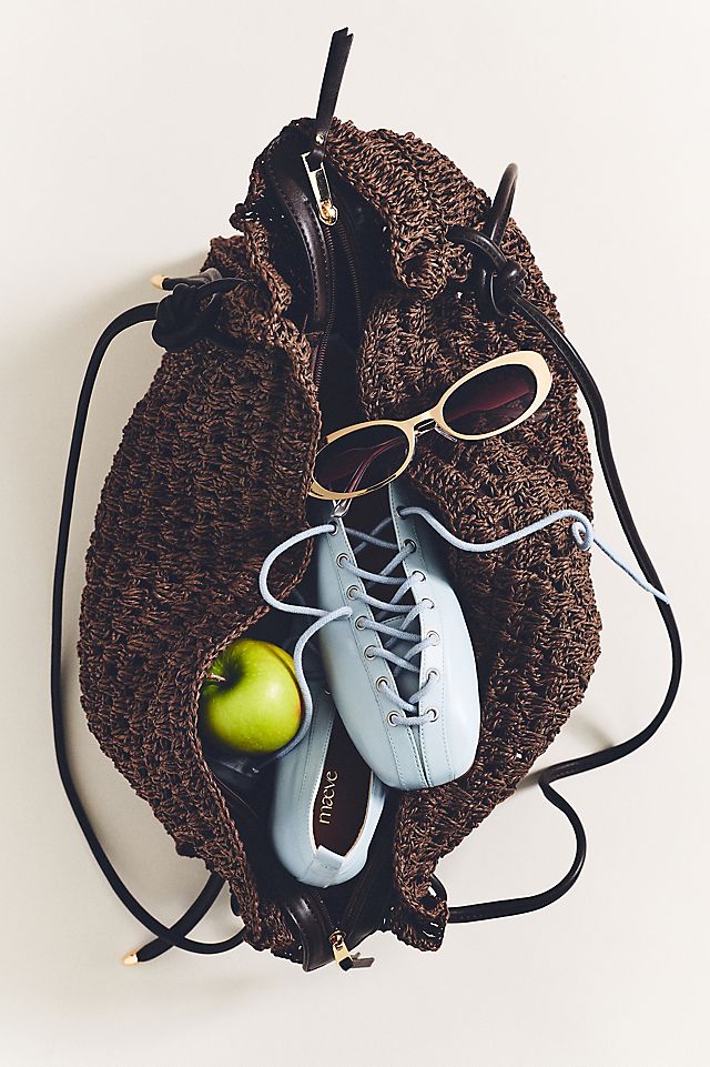 Anthropologie Maeve Tie-Up Grommet Ballet Flats